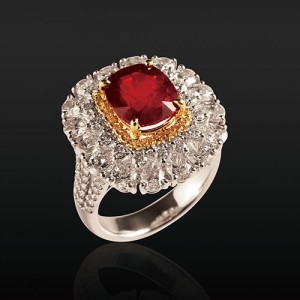 Ruby 紅寶鑽戒 4.03 ct